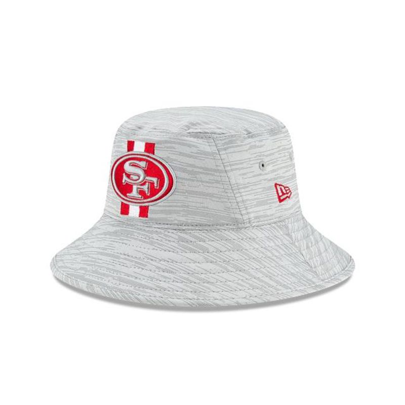 NFL San Francisco 49ers Official Training Stretch (VVM9582) - Red New Era Bucket Hats